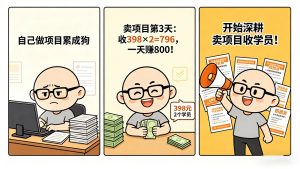 图片[7]-你还在到处找项目？还在当韭菜？我靠卖项目一个月赚5万，曾经我也是个失败者。-米多多云网创