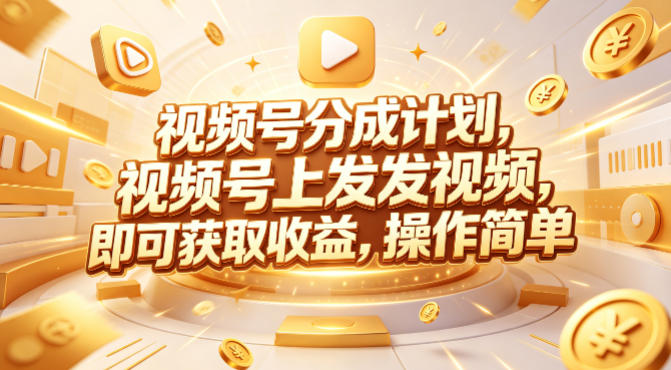 视频号分成计划教程|全网 599 元 Red 团队众筹课,随手发视频,轻松稳定增收-米多多云网创